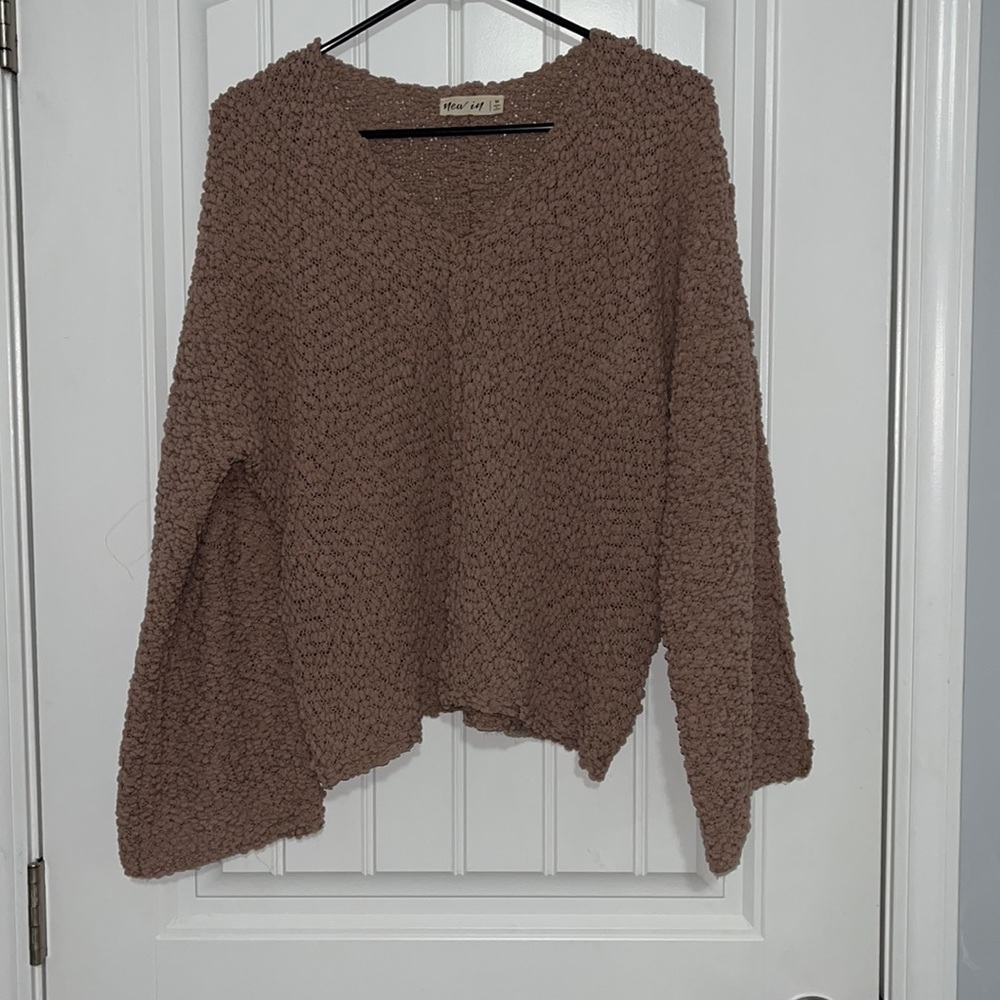 brown sweater